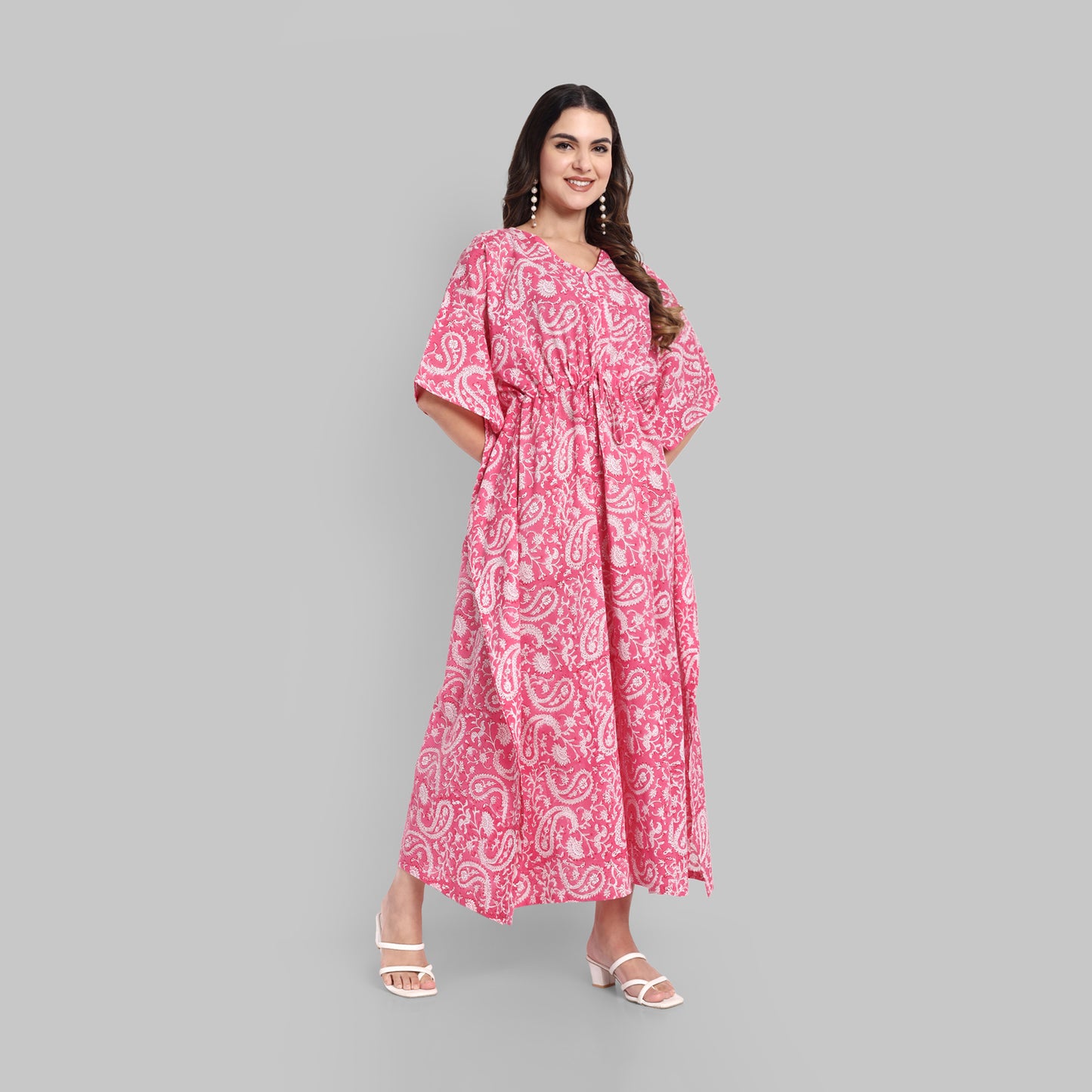 Lounge Wear - Kaftan Pink Floral