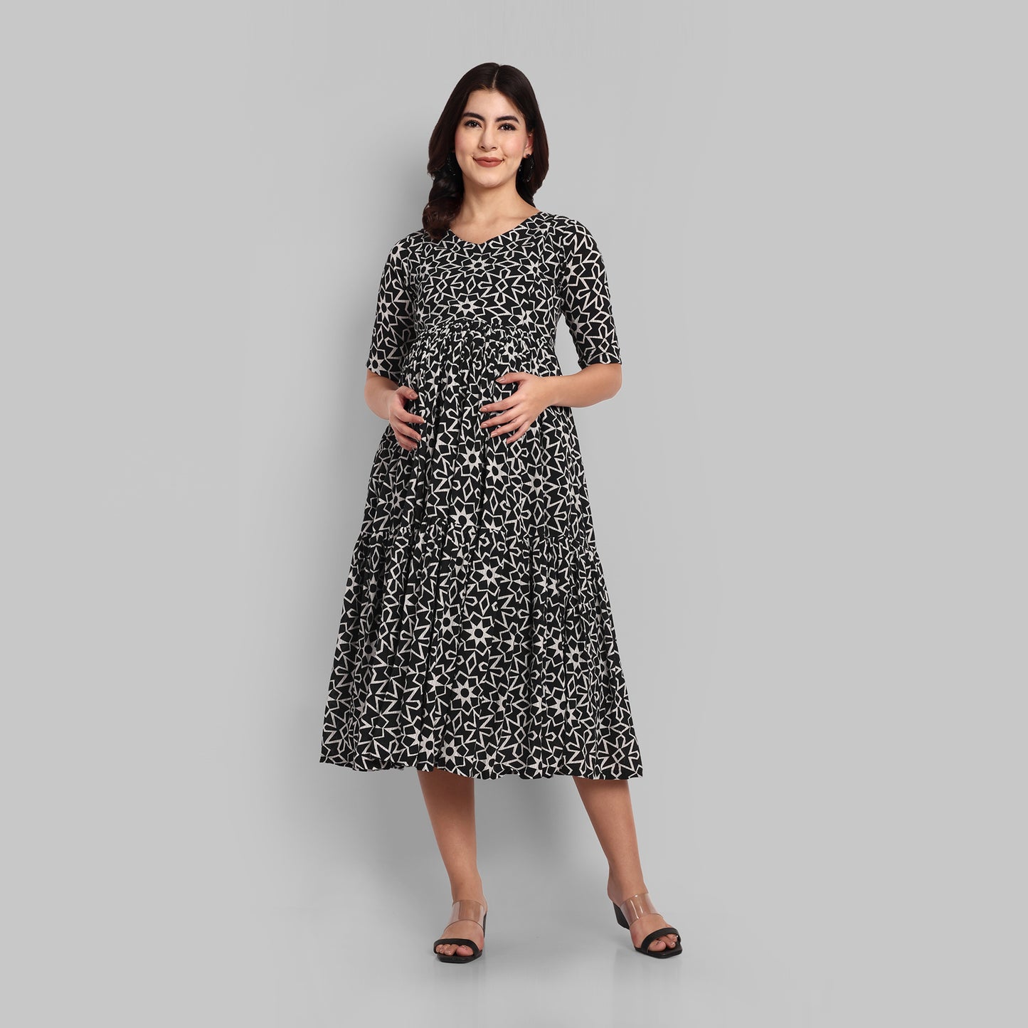 Buy Black Color Maternity Dress in Online