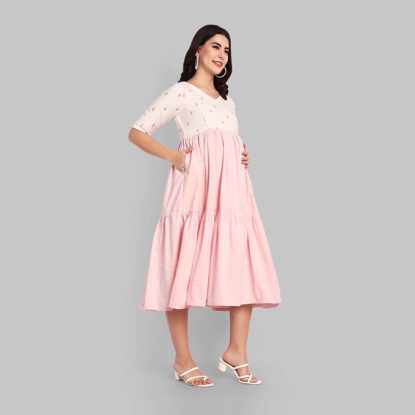 Embroidered Staylish Maternity Dresses Online