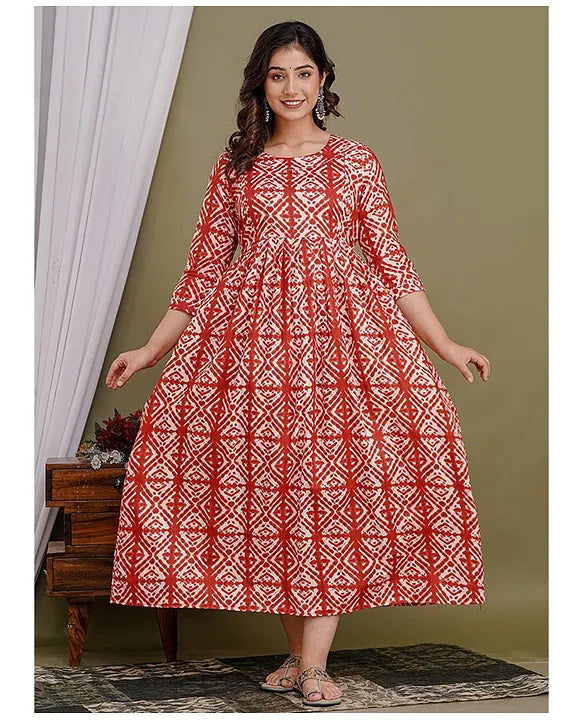 Red ABS Side Knot Maternity Dresses