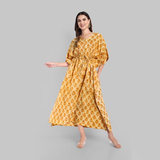 Lounge Wear - Kaftan Mustard Yellow