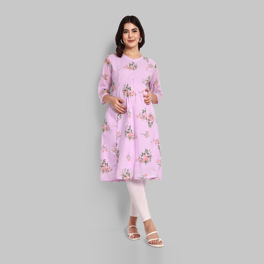 Maternity Dresses - Lavender Kurti