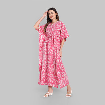 Lounge Wear - Kaftan Pink Floral