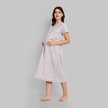 Minnie Midi Maternity Feeding Nightwear