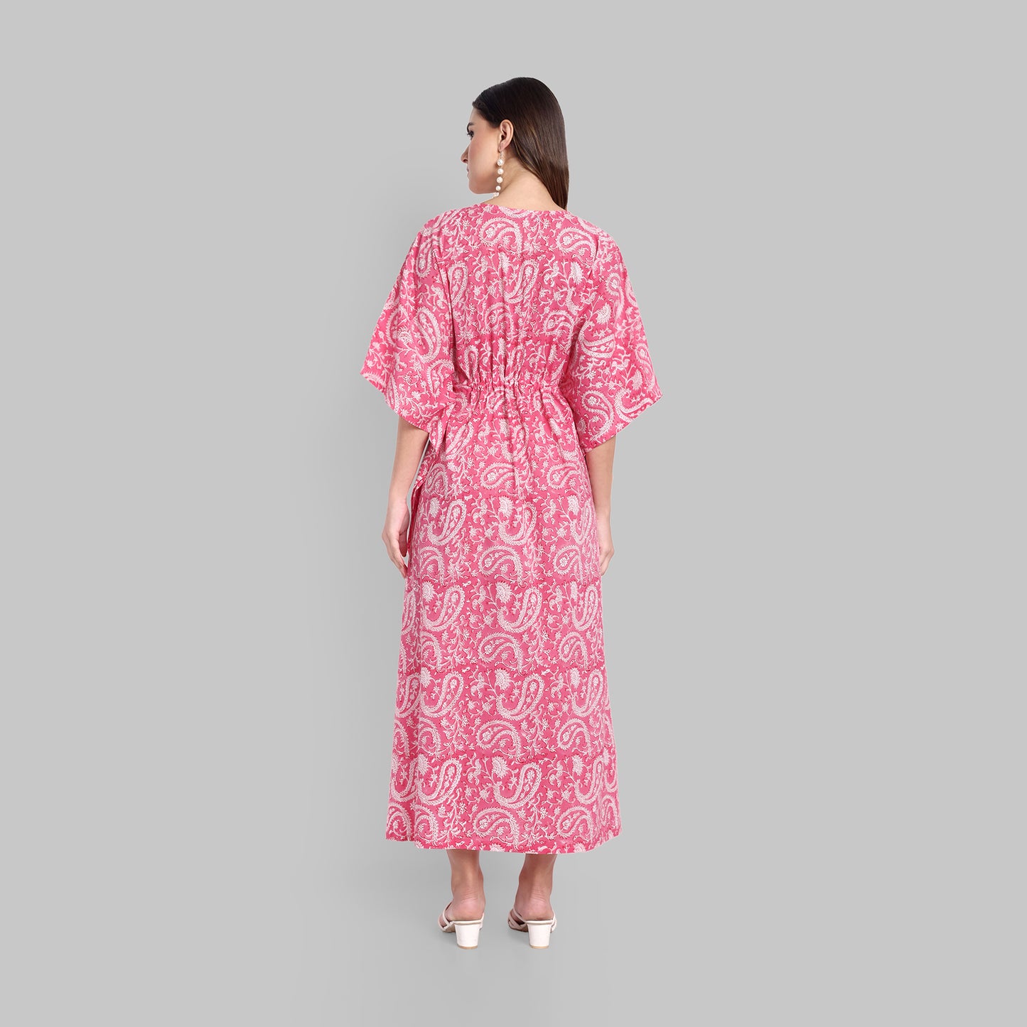 Lounge Wear - Kaftan Pink Floral