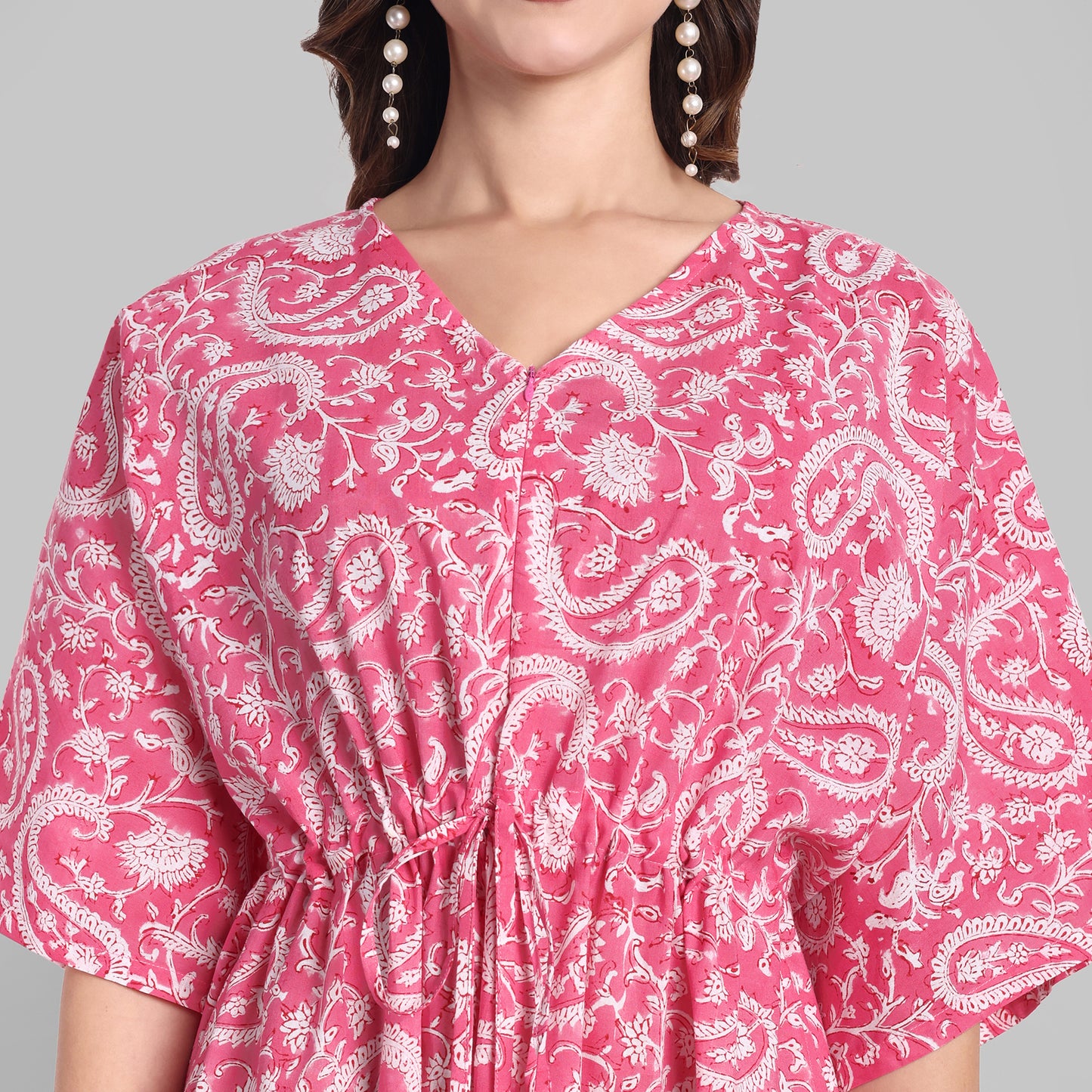 Lounge Wear - Kaftan Pink Floral