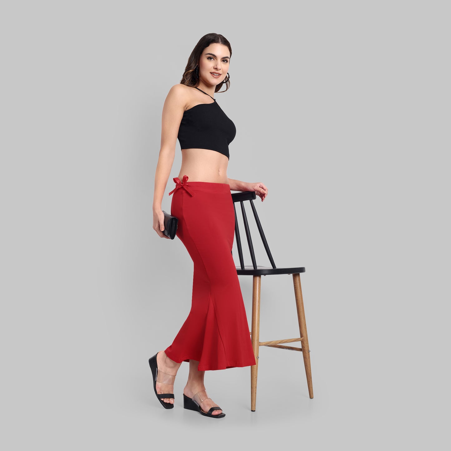 Red Colour Saree Shapewear