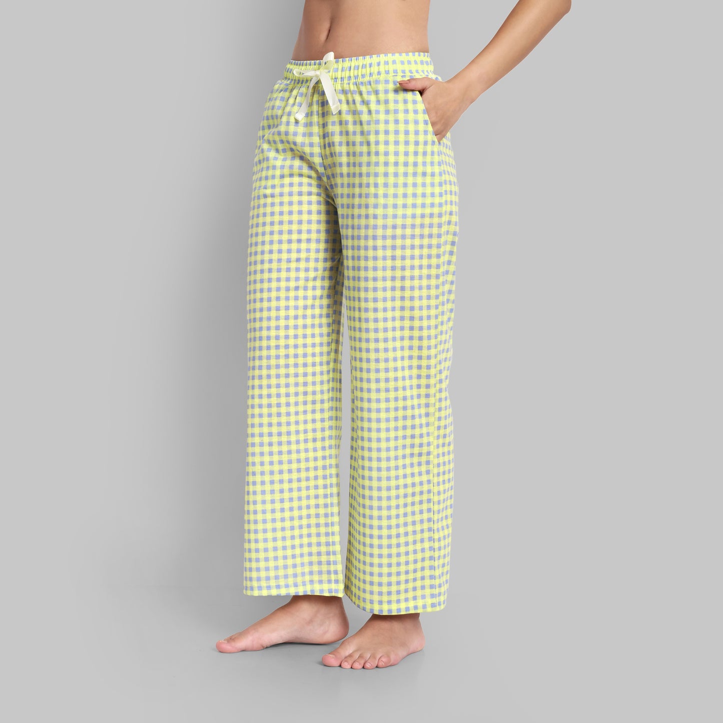 Lounge Wear - Pyjama Set Yellow Checks