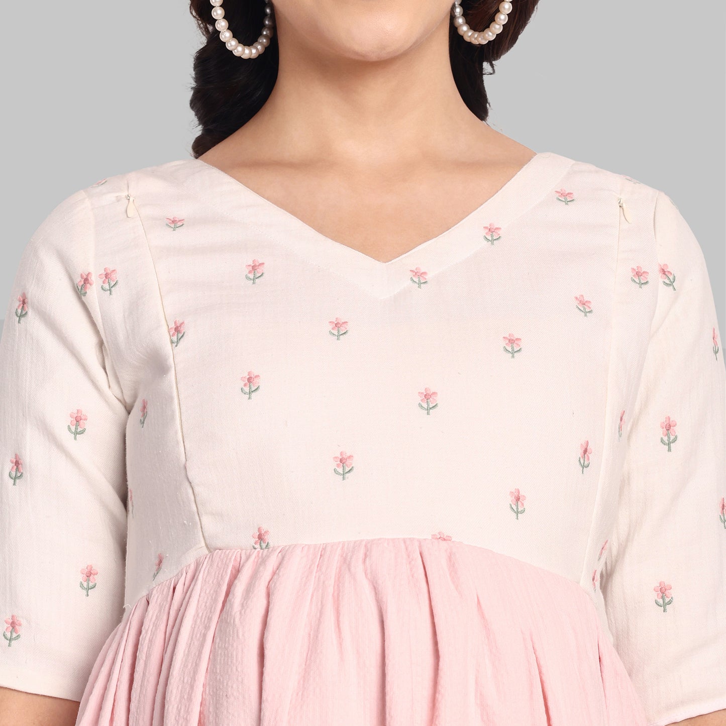 Pink Embroidered Maternity Dresses
Online